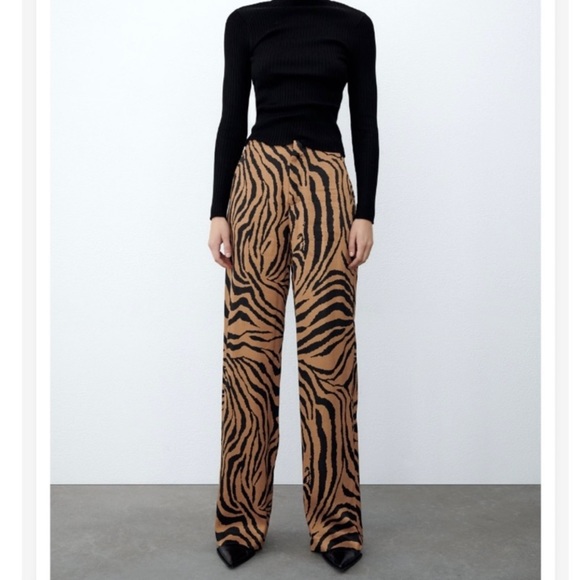 Zara animal print trousers - Picture 1 of 6